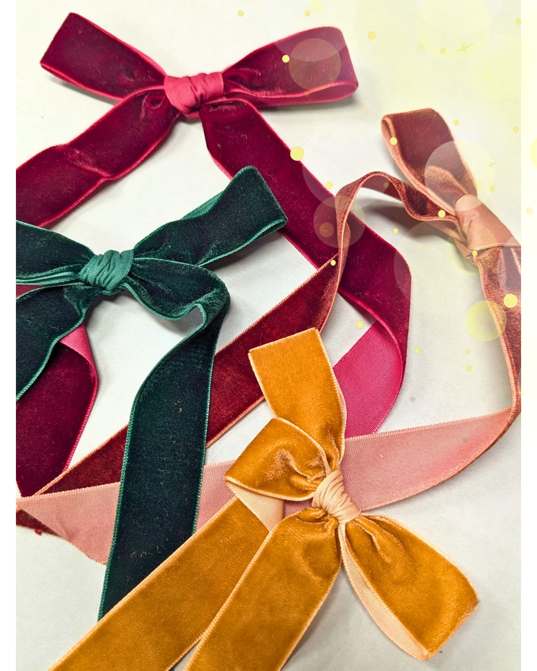 Christmas Wide Velvet Bows