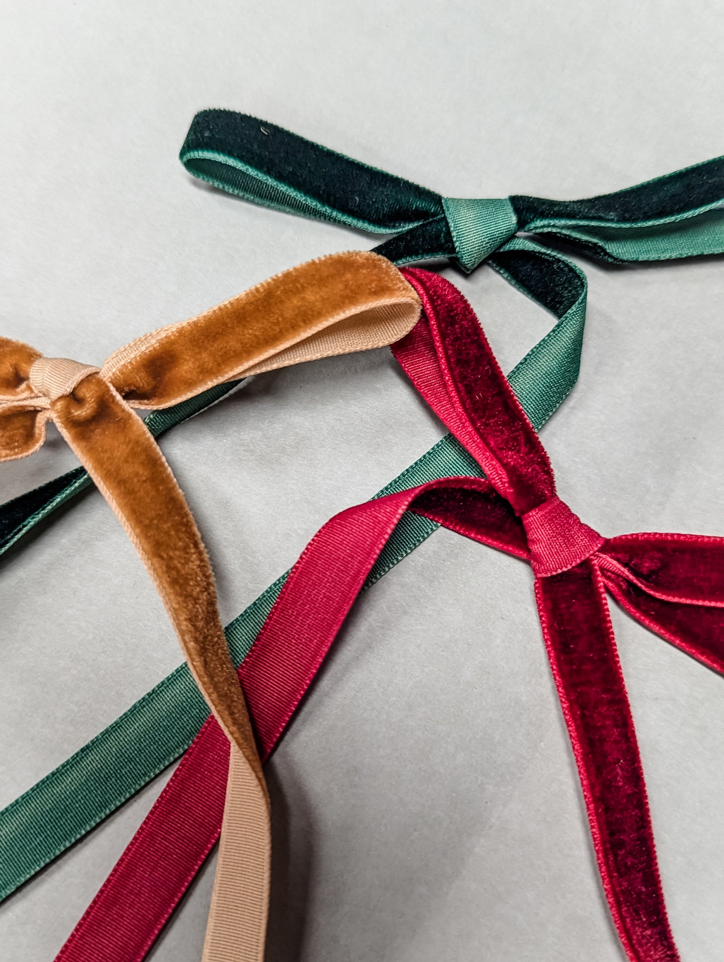 Christmas Thin Velvet Bows