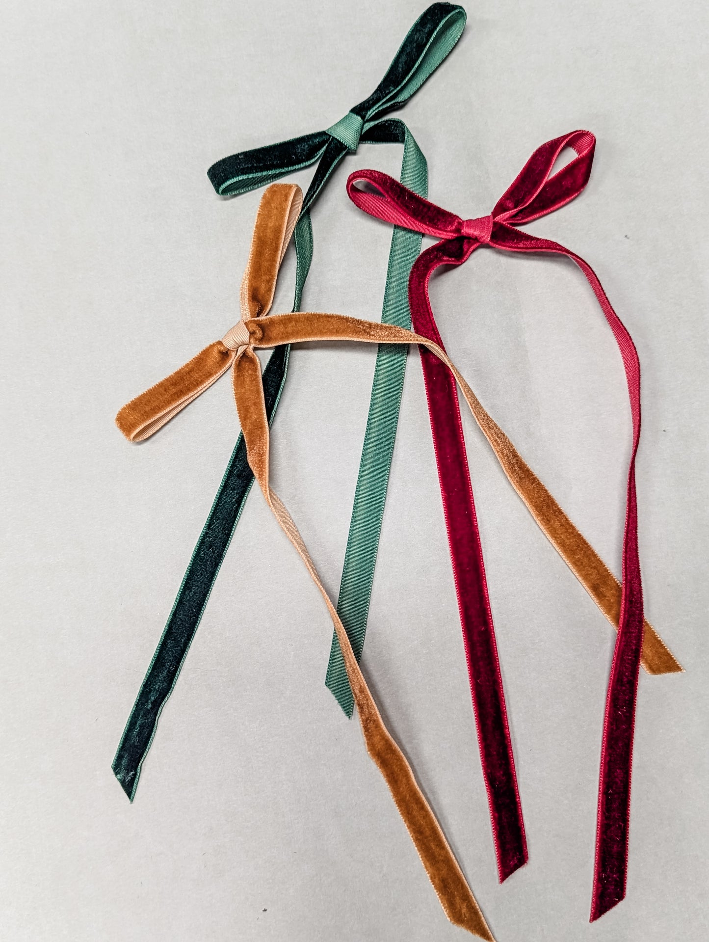 Christmas Thin Velvet Bows