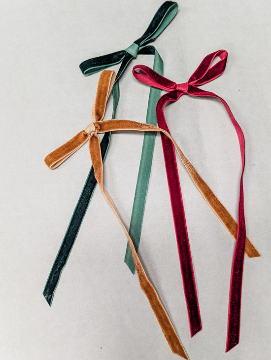 Christmas Thin Velvet Bows