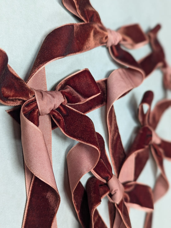 Christmas Wide Velvet Bows