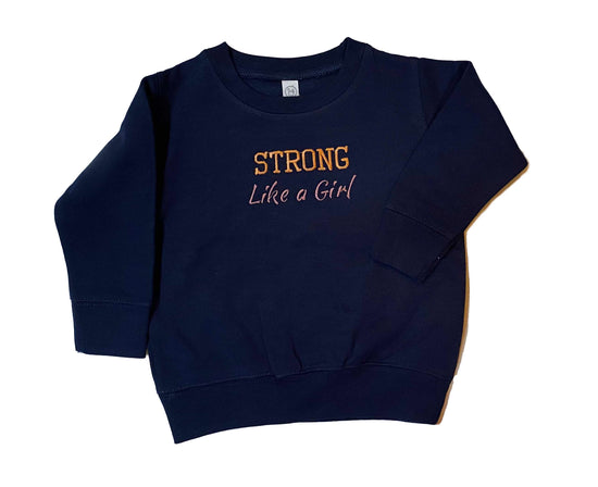 Load image into Gallery viewer, Strong Like a Girl Kids Sweatshirt
