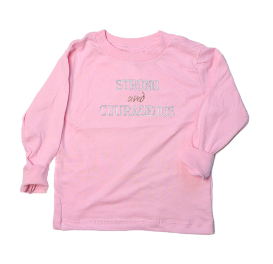 Strong and Courageous Kids Embroidered Sweatshirt